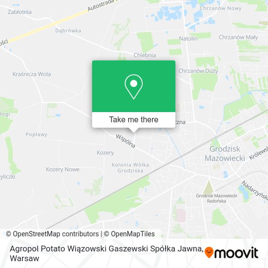 Agropol Potato Wiązowski Gaszewski Spółka Jawna map