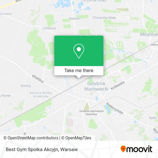 Best Gym Spolka Akcyjn map