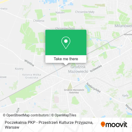 Карта Poczekalnia PKP - Przestrzeń Kulturze Przyjazna