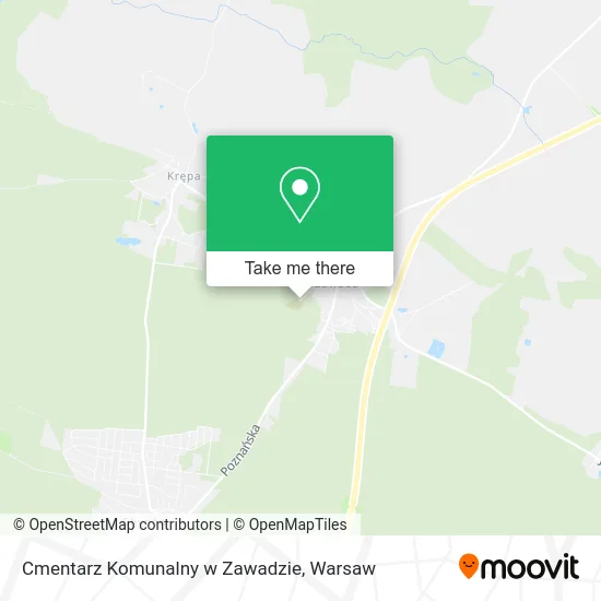 Cmentarz Komunalny w Zawadzie map