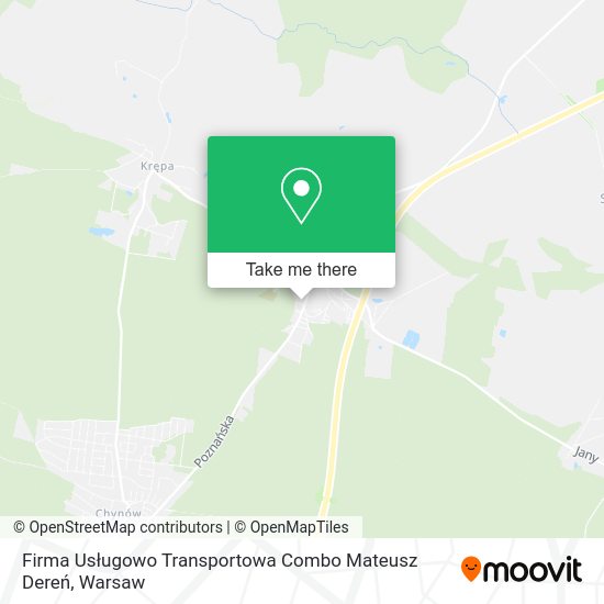 Firma Usługowo Transportowa Combo Mateusz Dereń map