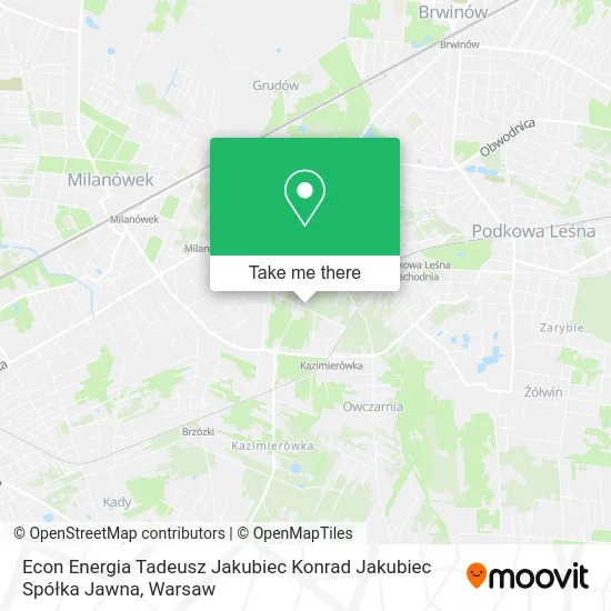 Карта Econ Energia Tadeusz Jakubiec Konrad Jakubiec Spółka Jawna