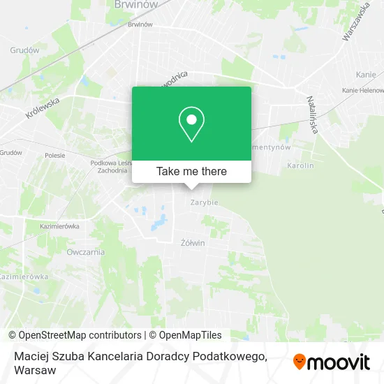 Карта Maciej Szuba Kancelaria Doradcy Podatkowego