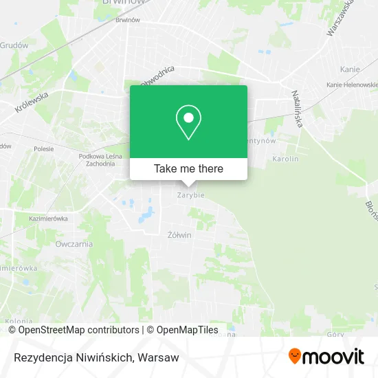 Карта Rezydencja Niwińskich