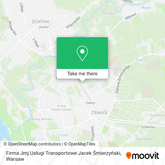 Карта Firma Jmj Usługi Transportowe Jacek Śmierzyński