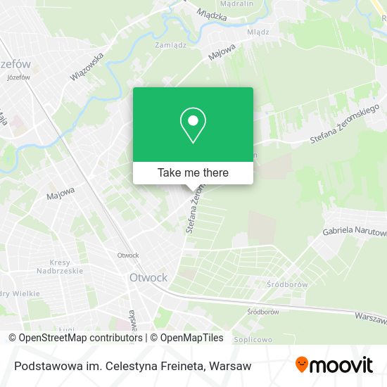 Podstawowa im. Celestyna Freineta map