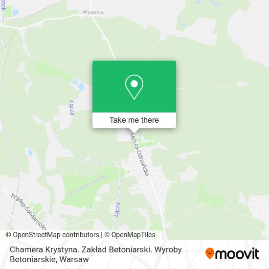 Chamera Krystyna. Zakład Betoniarski. Wyroby Betoniarskie map