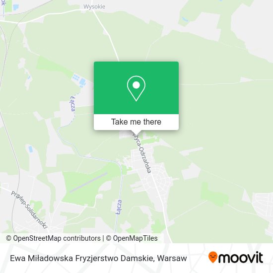 Ewa Miładowska Fryzjerstwo Damskie map