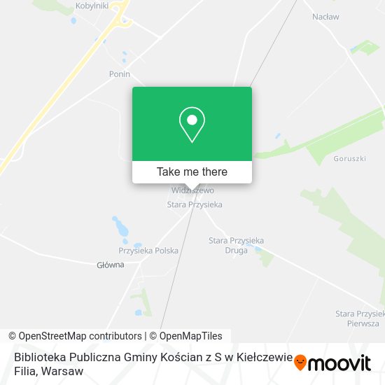 Biblioteka Publiczna Gminy Kościan z S w Kiełczewie Filia map