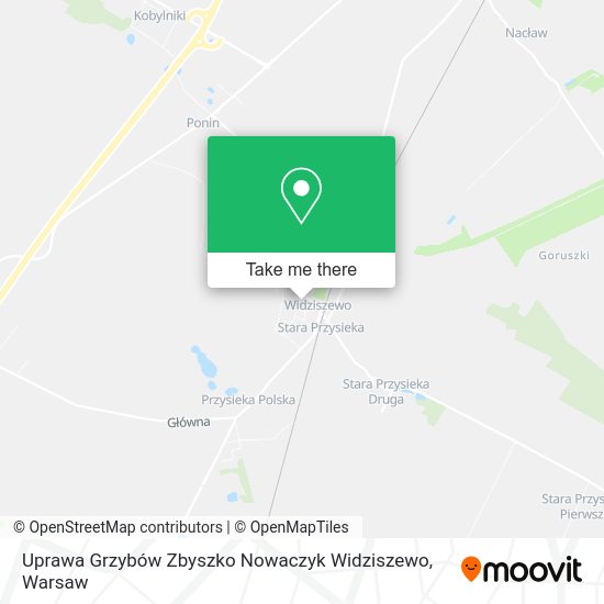 Карта Uprawa Grzybów Zbyszko Nowaczyk Widziszewo