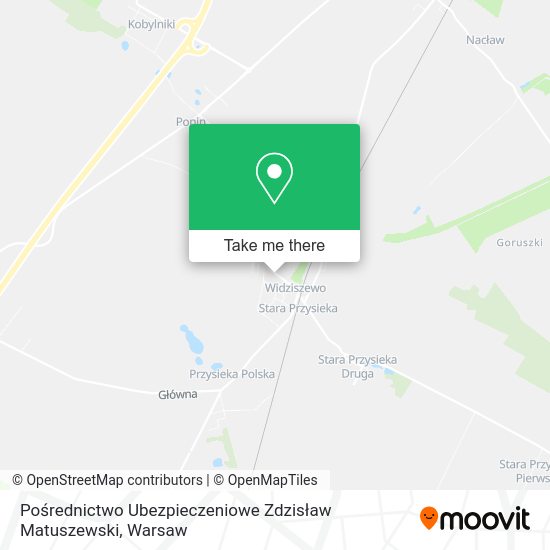 Pośrednictwo Ubezpieczeniowe Zdzisław Matuszewski map