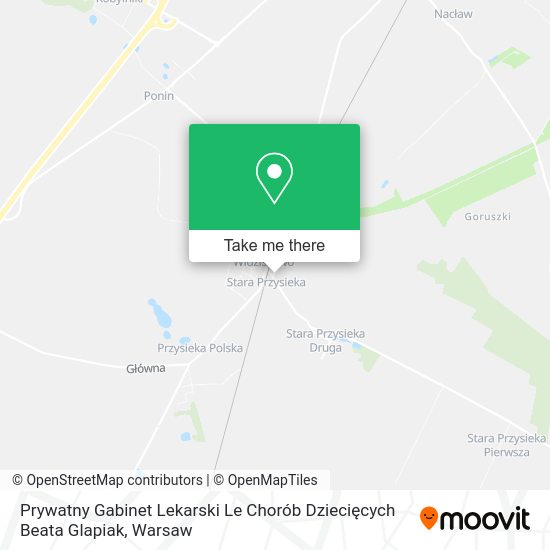 Prywatny Gabinet Lekarski Le Chorób Dziecięcych Beata Glapiak map