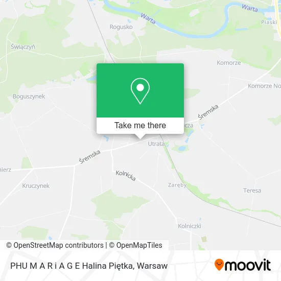 Карта PHU M A R i A G E Halina Piętka