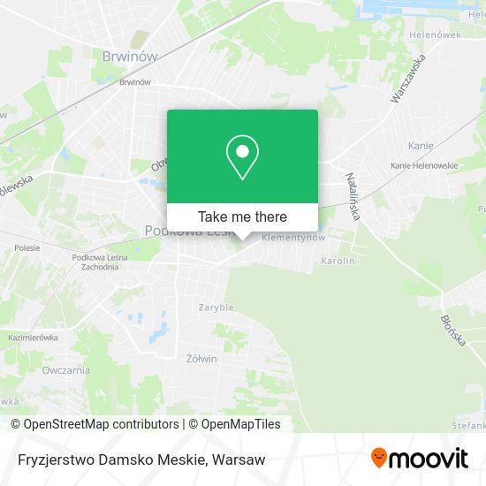 Fryzjerstwo Damsko Meskie map