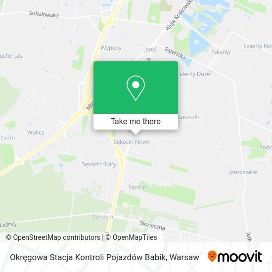 Okręgowa Stacja Kontroli Pojazdów Babik map