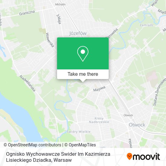 Карта Ognisko Wychowawcze Swider Im Kazimierza Lisieckiego Dziadka