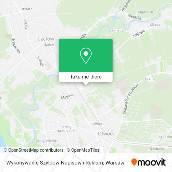 Wykonywanie Szyldow Napisow i Reklam map