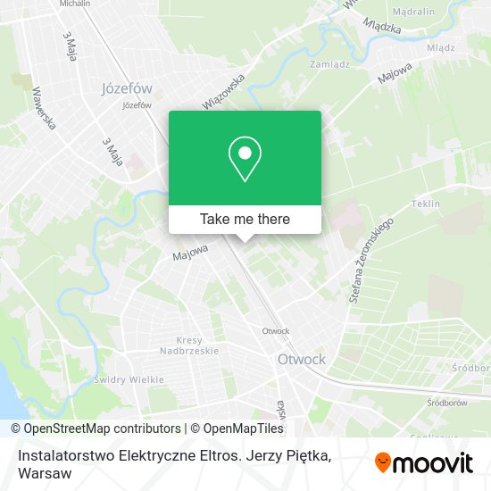 Instalatorstwo Elektryczne Eltros. Jerzy Piętka map