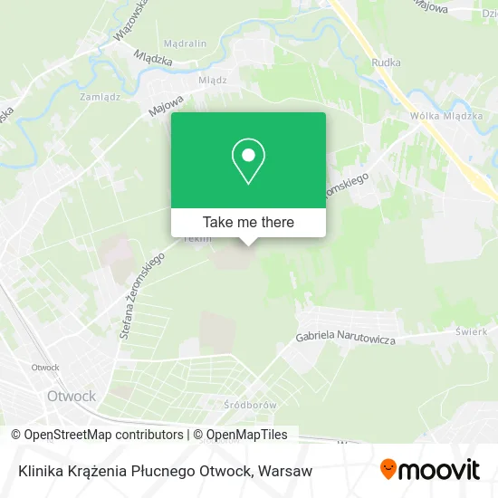Klinika Krążenia Płucnego Otwock map