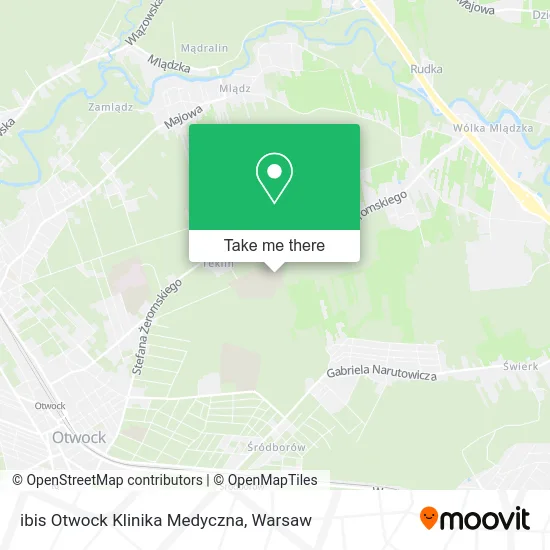 Карта ibis Otwock Klinika Medyczna