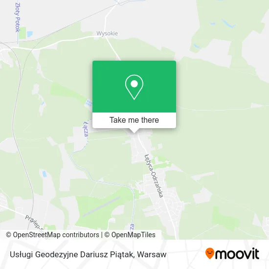 Карта Usługi Geodezyjne Dariusz Piątak