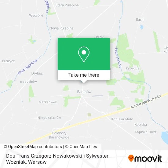 Карта Dou Trans Grzegorz Nowakowski i Sylwester Woźniak