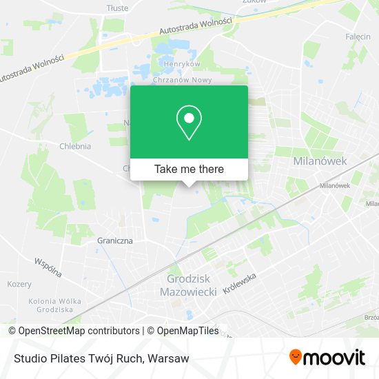 Studio Pilates Twój Ruch map