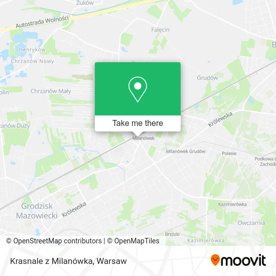Карта Krasnale z Milanówka