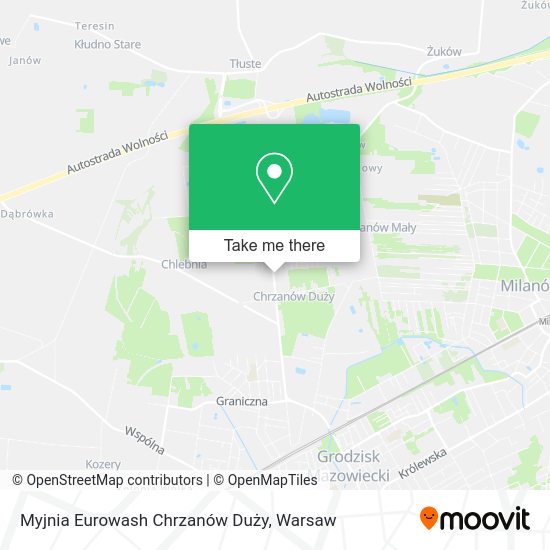 Myjnia Eurowash Chrzanów Duży map