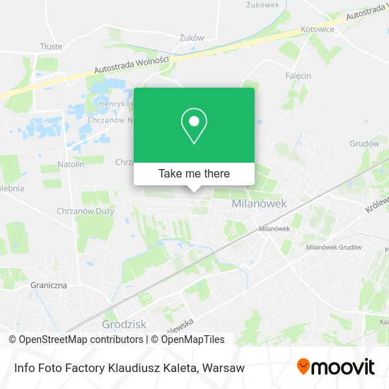 Info Foto Factory Klaudiusz Kaleta map