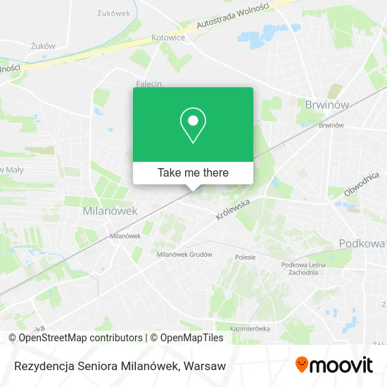 Карта Rezydencja Seniora Milanówek