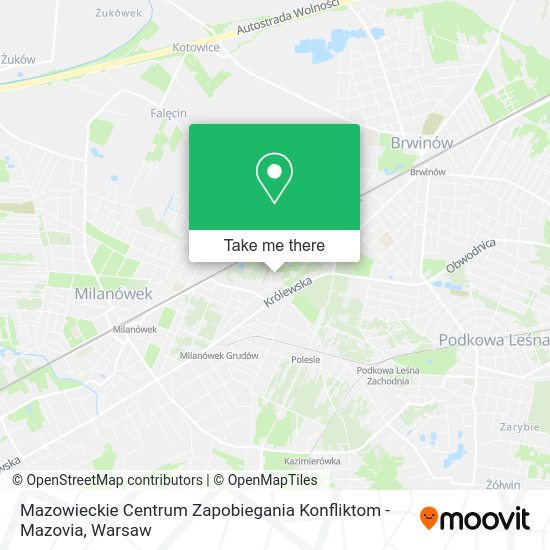 Карта Mazowieckie Centrum Zapobiegania Konfliktom - Mazovia