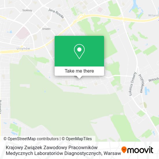 Krajowy Związek Zawodowy Pracowników Medycznych Laboratoriów Diagnostycznych map