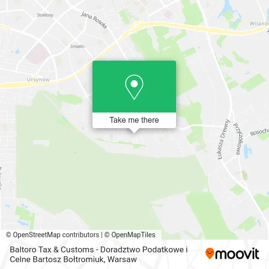 Baltoro Tax & Customs - Doradztwo Podatkowe i Celne Bartosz Bołtromiuk map