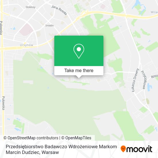 Przedsiębiorstwo Badawczo Wdrożeniowe Markom Marcin Dudziec map