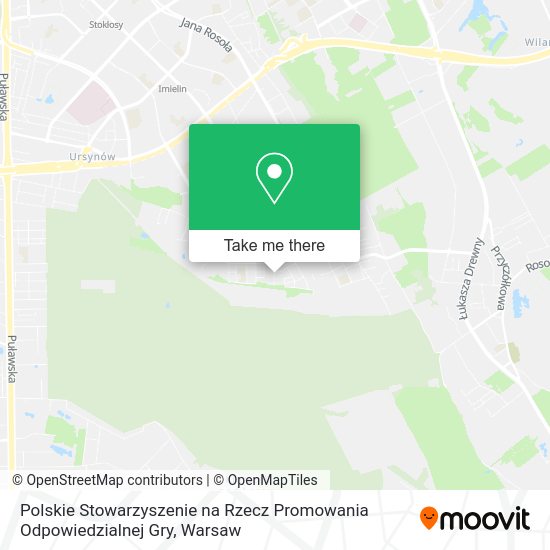 Polskie Stowarzyszenie na Rzecz Promowania Odpowiedzialnej Gry map