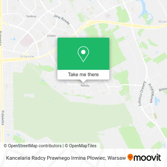 Карта Kancelaria Radcy Prawnego Irmina Płowiec