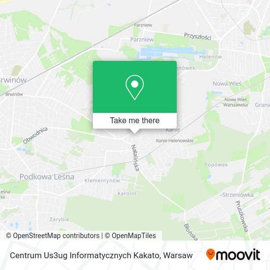 Карта Centrum Us3ug Informatycznych Kakato