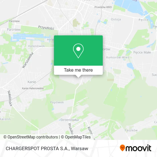 Карта CHARGERSPOT PROSTA S.A.