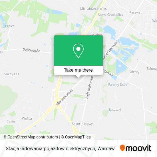 Stacja ładowania pojazdów elektrycznych map