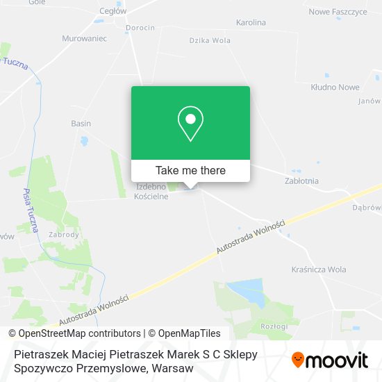 Pietraszek Maciej Pietraszek Marek S C Sklepy Spozywczo Przemyslowe map