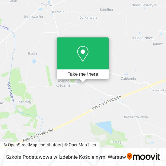 Szkoła Podstawowa w Izdebnie Kościelnym map