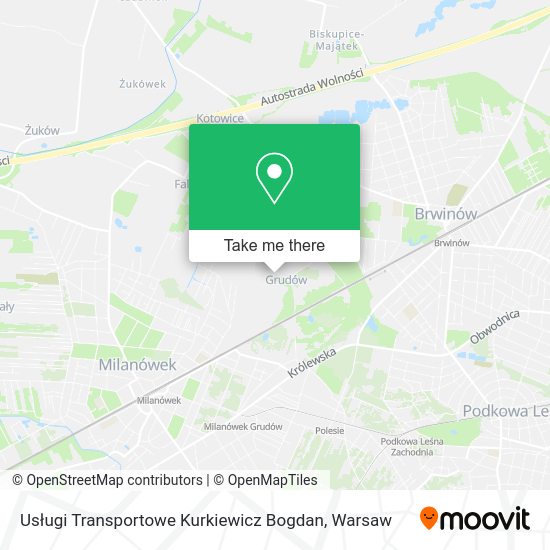 Usługi Transportowe Kurkiewicz Bogdan map