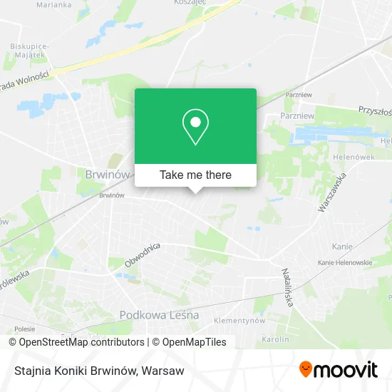 Карта Stajnia Koniki Brwinów