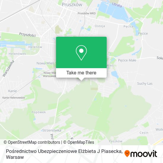 Pośrednictwo Ubezpieczeniowe Elżbieta J Piasecka map