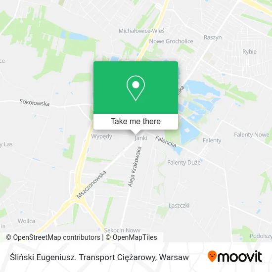 Śliński Eugeniusz. Transport Ciężarowy map