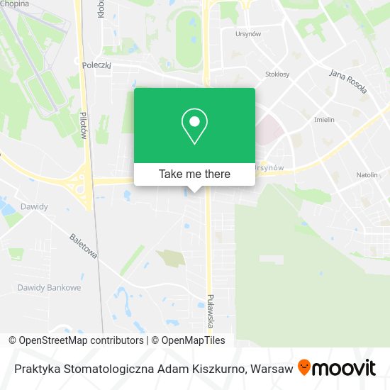 Praktyka Stomatologiczna Adam Kiszkurno map