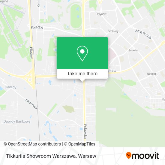 Tikkurila Showroom Warszawa map