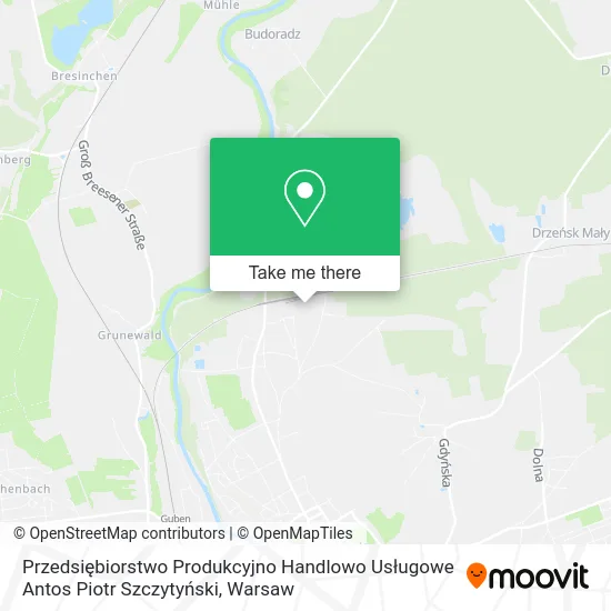 Przedsiębiorstwo Produkcyjno Handlowo Usługowe Antos Piotr Szczytyński map