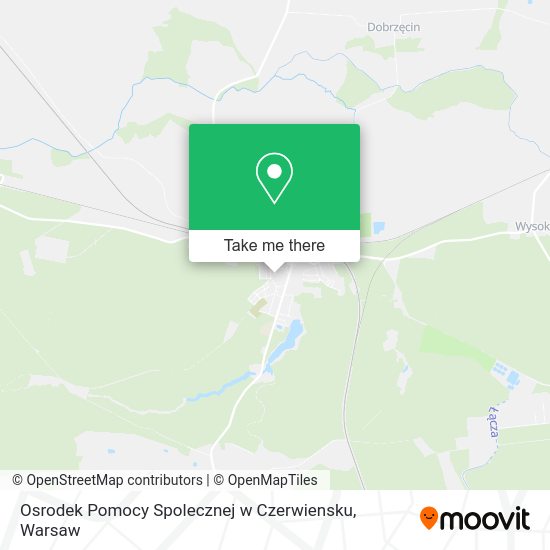 Osrodek Pomocy Spolecznej w Czerwiensku map